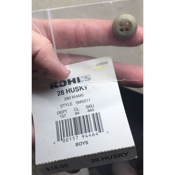 Classic Genuine Sonoma Jean Company Khaki Shorts Size Boys 28 Husky - Picture 6 of 6